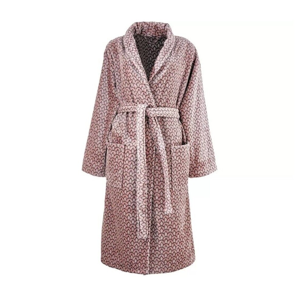 Ted Baker Wave Geo Robe soft pink Size L/XL New